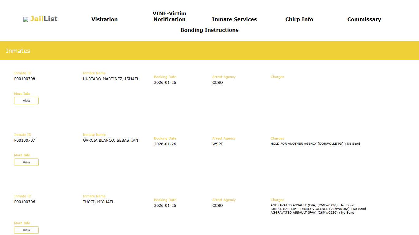 Cherokee County Inmate Search